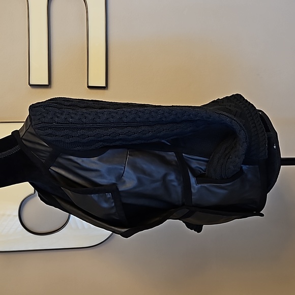 Anthropologie Elevenses Knit and faux leather jacket - Picture 4 of 13